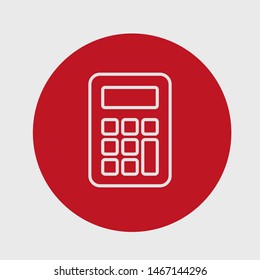 Calculator vector icon. Vector web design