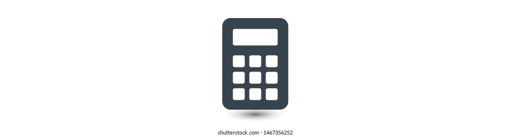 Calculator vector icon. Vector web design