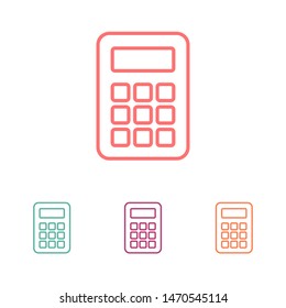 Calculator vector icon. Vector web design
