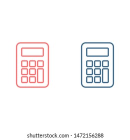 Calculator vector icon. Vector web design