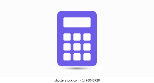 Calculator vector icon. Vector web design
