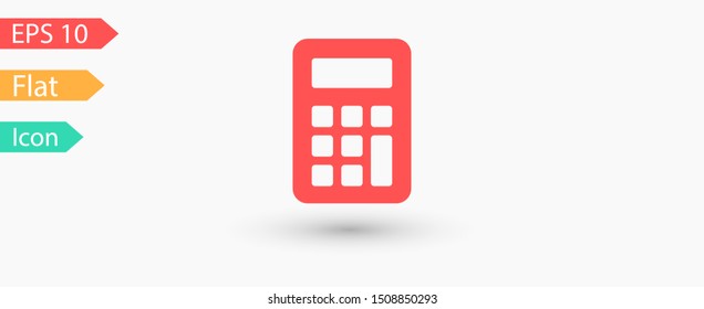 Calculator vector icon. Vector web design