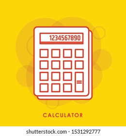 
Calculator vector icon. Vector web design