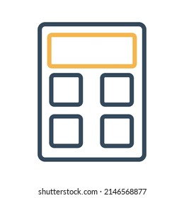 Calculator Vector icon which is suitable for commercial work and easily modify or edit it

