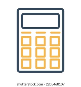 Calculator Vector Icon which is suitable for commercial work and easily modify or edit it

