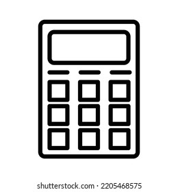 Calculator Vector Icon which is suitable for commercial work and easily modify or edit it

