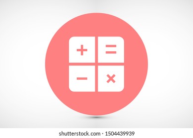 Calculator vector icon.Calculator vector icon to calculate the icon.Calculator vector icon for numbers 10 eps