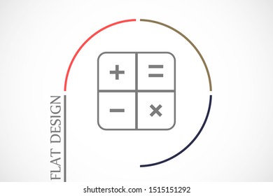 Calculator vector icon.Calculator vector icon to calculate the icon.Calculator vector icon for numbers 10 eps