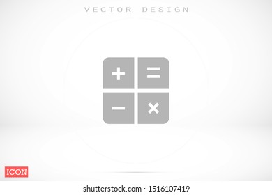 Calculator vector icon.Calculator vector icon to calculate the icon.Calculator vector icon for numbers 10 eps