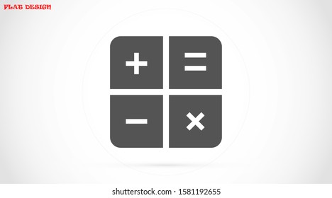 Calculator vector icon.Calculator vector icon to calculate the icon.Calculator vector icon for numbers 10 eps 