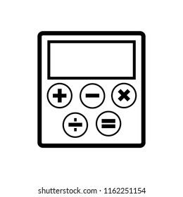 calculator vector icon,flat design