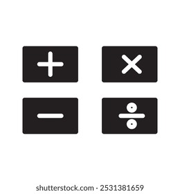 ícone de vetor da calculadora.ícone de vetor simples