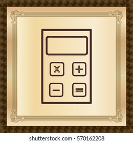 calculator. vector illustration
