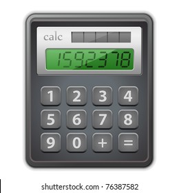 Calculadora. Ilustração de vetor