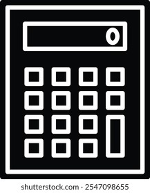 Calculator Vector Illustration Detailed Icon