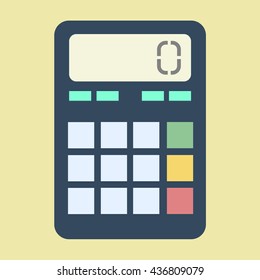 Calculator vector illustration. Calculator icon. Vector illustration