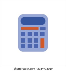 Calculadora. Ilustración vectorial aislada en fondo blanco.