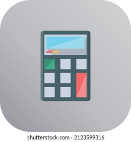 calculator Vector illustration on a transparent background.Premium quality symmbols.Vector line flat icon for concept and graphic design.
