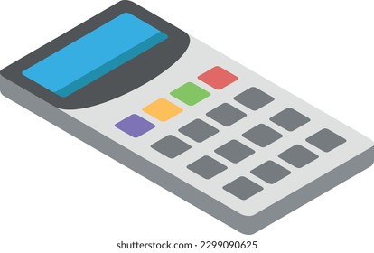calculator Vector illustration on a transparent background. Premium quality symbols. Flat icons for concept and graphic design.