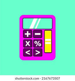 Vektorgrafik des Taschenrechners, perfekt für Vorlagen, Symbole, Designressourcen usw.