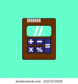 ilustración de vector de calculadora, perfecta para plantillas, iconos, recursos de diseño, etc.