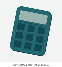 Calculator Vetor - Ilustração vetorial de uma calculadora simples, ideal para matemática, finanças, negócios, educação e temas de contabilidade