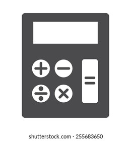 Calculator vector image to be used in web applications, mobile applications and print media.