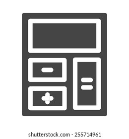 Calculator vector image to be used in web applications, mobile applications and print media.