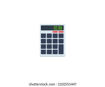 Calculator vector isolated icon. Emoji illustration. Calculator vector emoticon