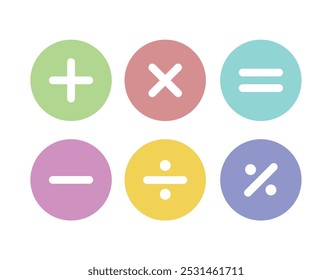 Calculator vector key isolated on white background.
