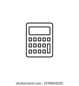 Calculator vector line icon icons design
