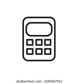 calculator  vector line new icon