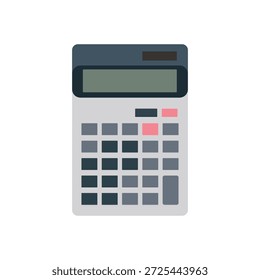 Vector de la calculadora sobre fondo blanco