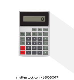 Calculator vector on white background