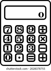 Esquema de vector de cálculo blanco aislado
