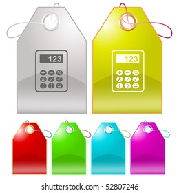 Calculadora. Etiquetas vectoriales.