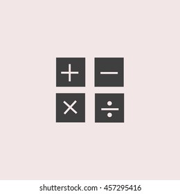 Calculator web icon. Isolated illustration