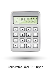 Calculator web icon. Vector