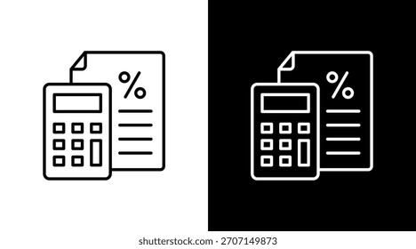 Calculadora Diseño de conjunto de iconos blancos