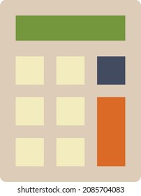 estilo de logotipo de ilustración de vector de icono de calculadora-1