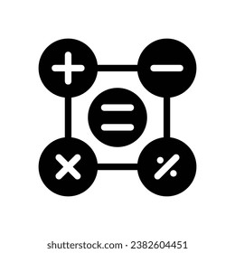 calculator-23glyph icon logo for website, application, printing, document, poster design, etc, Suitable for web Design,Logo,App