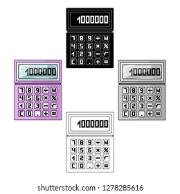 Calculator.Realtor single icon in cartoon style vector symbol stock illustration web.