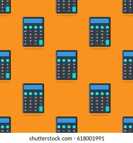Calculators. Colorful background of calculators.