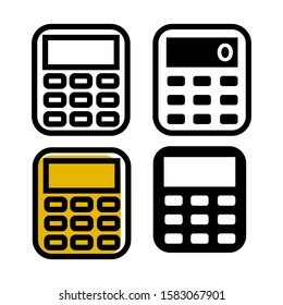 Calculators icon vector in simple design