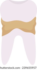Calculus Tooth Problem Vector Illustration