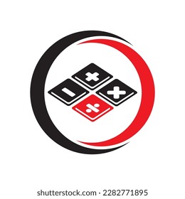 Calcuolator logo icon,illustration design template