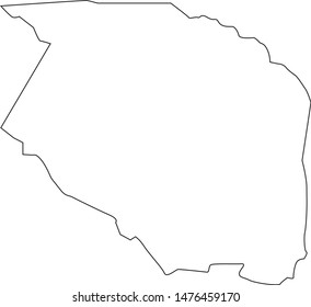 Caldwell county map in the State of North Carolina