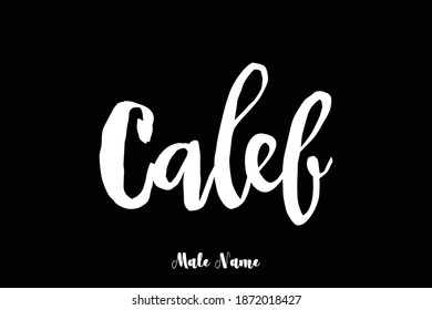Caleb-Male Name Bold Cursive Calligraphy Typeface Text 