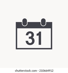 icono calenda , ilustración vectorial