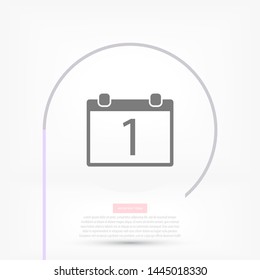 Calendar 1 Icon . Lorem Ipsum Illustration design